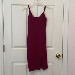 Burgundy dress